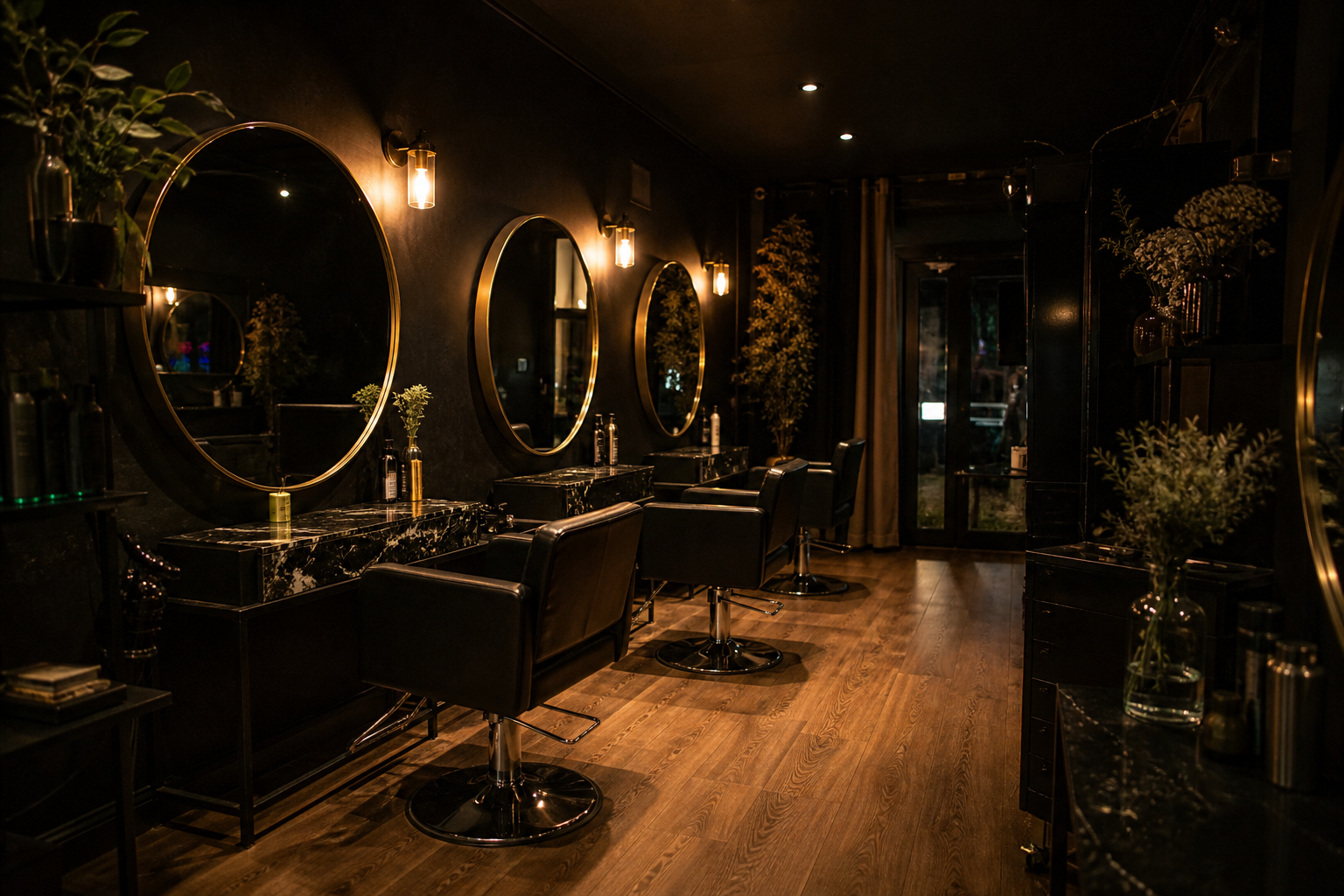 Beauty salon stations