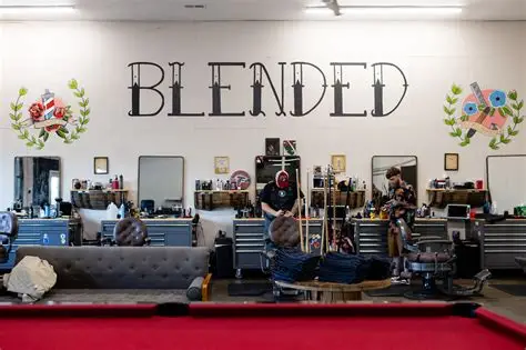 The shop with the Blended wall